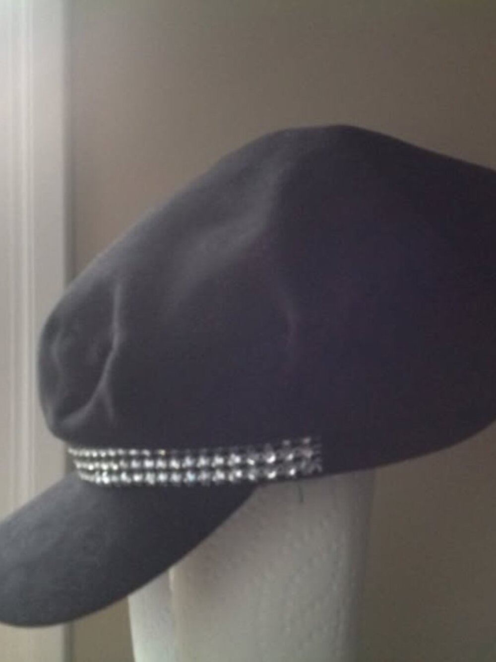 Brand New Black Hat with Rhinestones